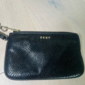 DKNY Black Wristlet